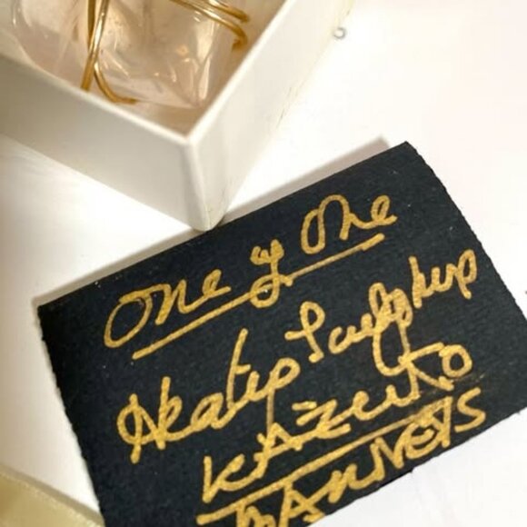 Heart Vintage Kazuko Oshima Quartz 14K Gold Heart Brooch - Picture 2 of 2